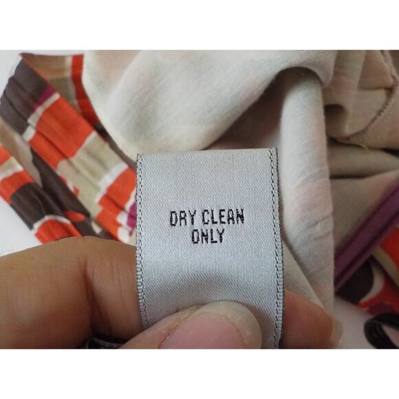 Two Star Dog Orange Dress Women Small Y2K Boho Multicolor Silk Sheath Sleeveless - Picture 8 of 9